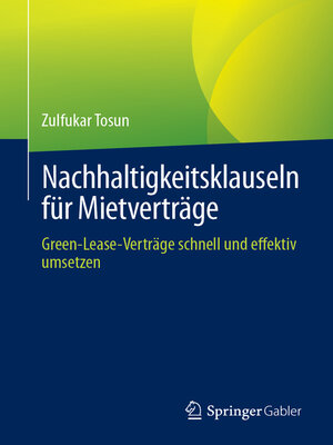 cover image of Nachhaltigkeitsklauseln für Mietverträge